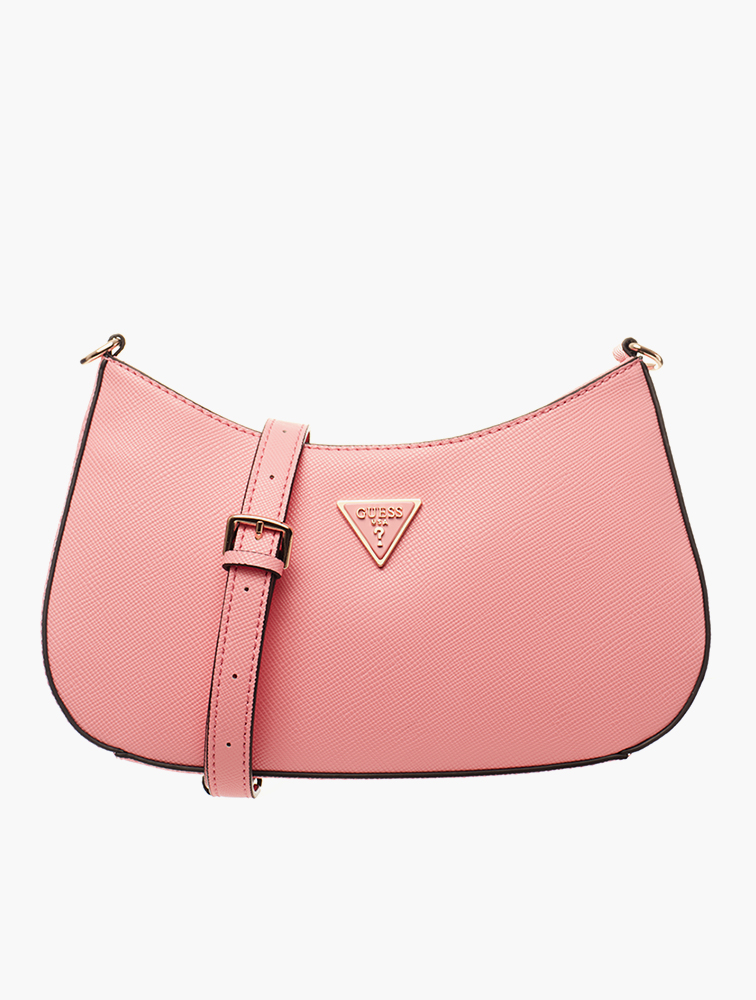 MyRunway | Shop GUESS Pink Alexie Top Zip Shoulder Bag for Women